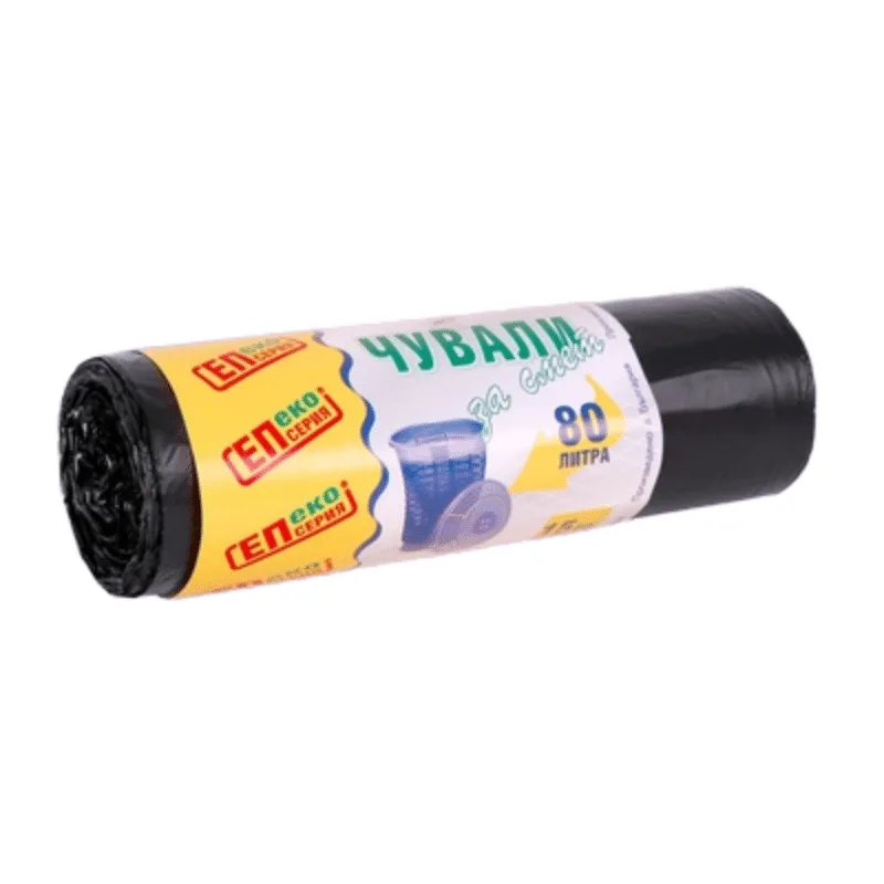 EP Eco Series Bin Bags, 80 l, 15 pcs
