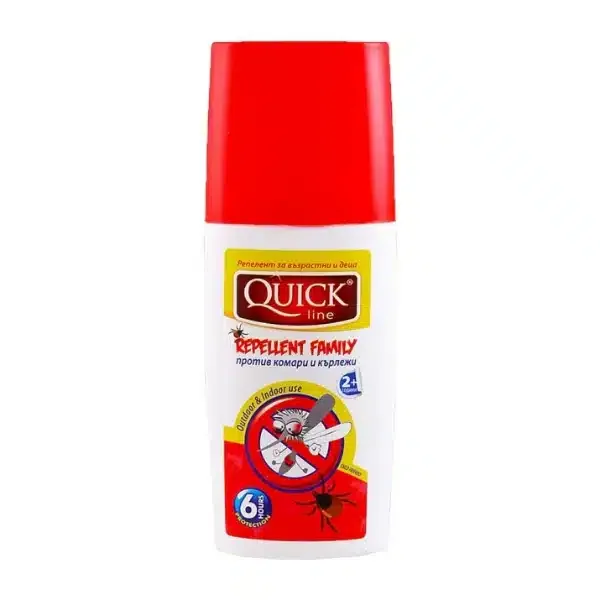 Repelent Quick Family – împotriva căpușelor și țânțarilor, 100 ml