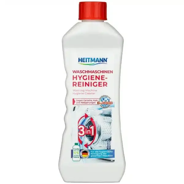 Heitmann 3în1 lichid de curățare anticalcar pentru mașini de spălat rufe și mașini de spălat vase, 250 ml