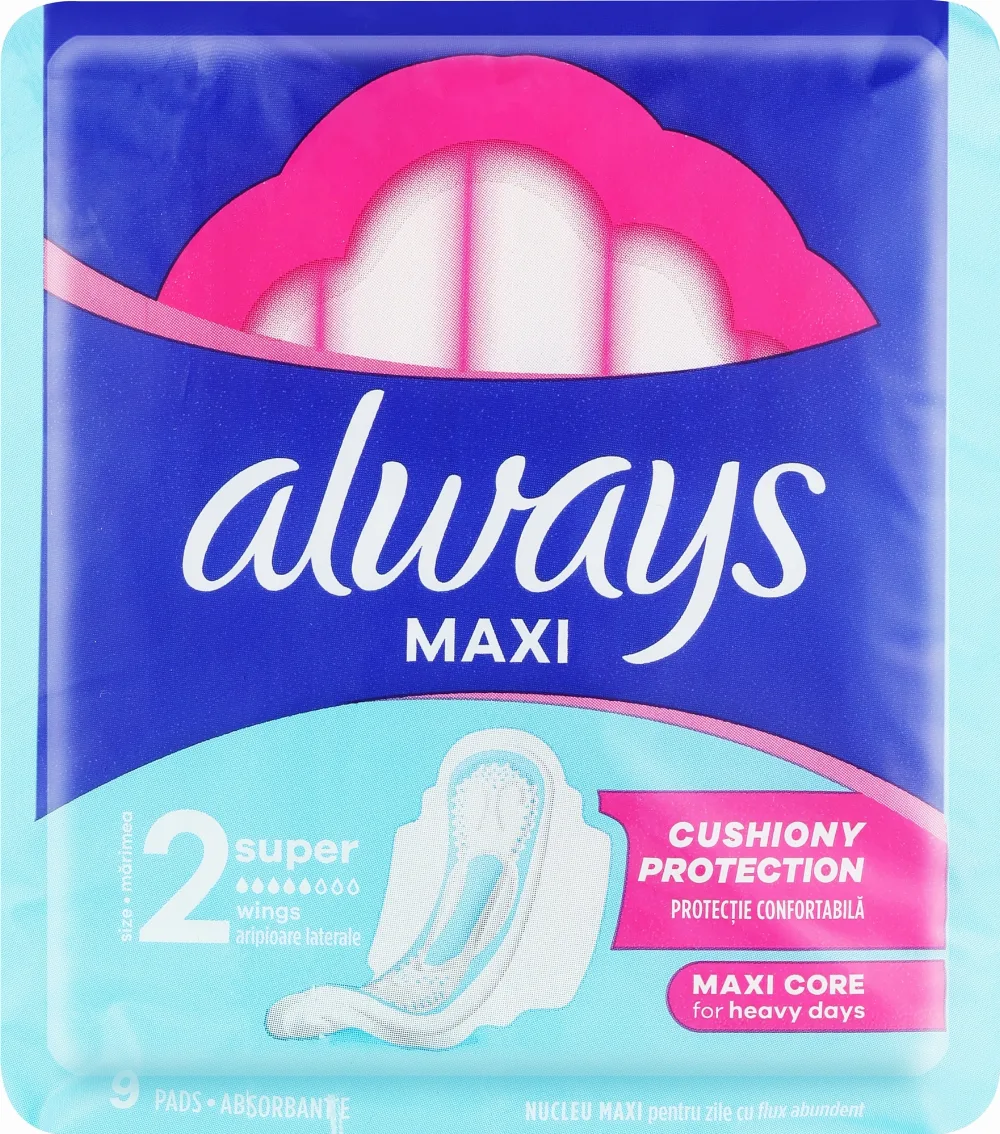 Дамски превръзки Always Clasic Super, 3D protection zone, 9 броя