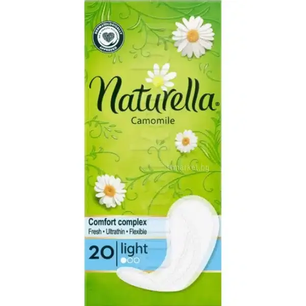 Ежедневни дамски превръзки Naturela лайка, 20 бр, light