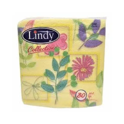 Салфетки Lindy – 33х33 см, 80 бр, с декорация