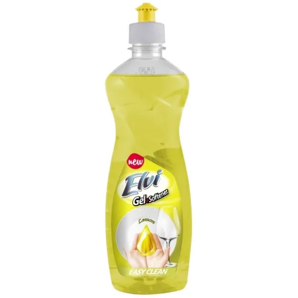 Препарат за съдове Elvi гел – Lemon, 500 мл