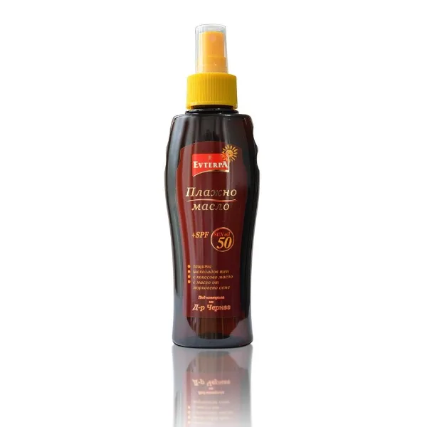 Ulei de protecție solară pentru plajă Evterpa, SPF50, 150 ml