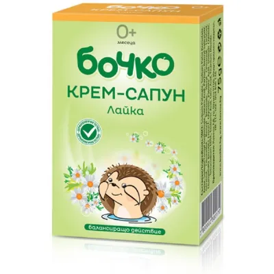Бебешки крем-сапун Бочко – Лайка, 75 гр
