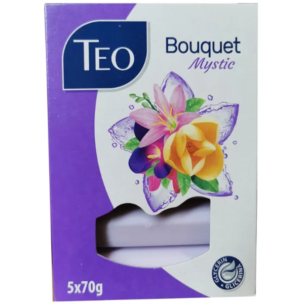 Тоалетен сапун Тео – Bouquet Mystic, 5х70 гр