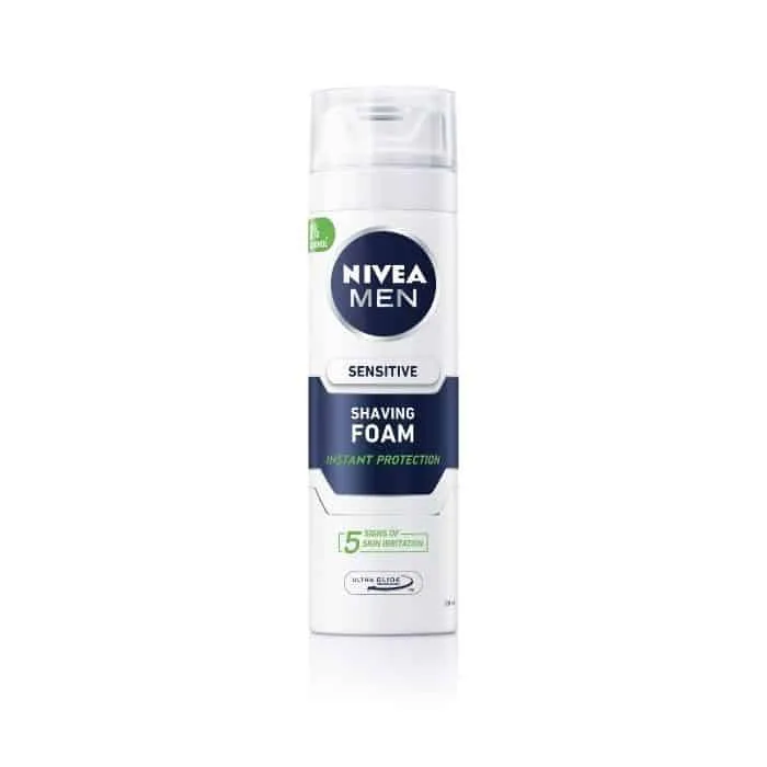 Пяна за бръснене Nivea, Sensitive, 200 мл