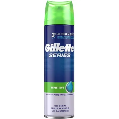 Гел за бръснене Gillette, Sensitive, 200 мл