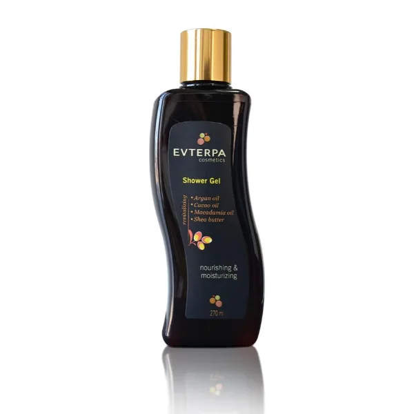 Gel de duș Evterpa, cu 4 uleiuri, 270 ml