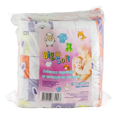 Бебешки чаршафи за еднократна употреба Big Soft, 60х60 см, 10 бр