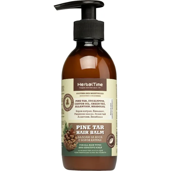 Balsam Herbal Time cu gudron de pin, 240 ml