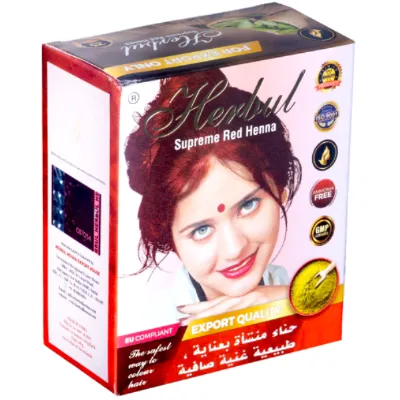 Индийска къна за коса Herbul – Supreme Red Henna, 60 гр