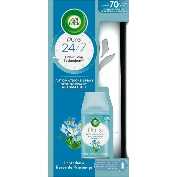 Air Wick pure 24/7 – Odorizant de aer automat „Spring Dew”