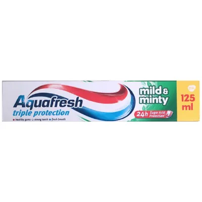 Паста за зъби Aquafresh Mild&Minty туба, 125 мл