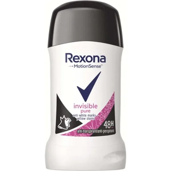 Rexona део стик – Pure+invisible, 40 мл