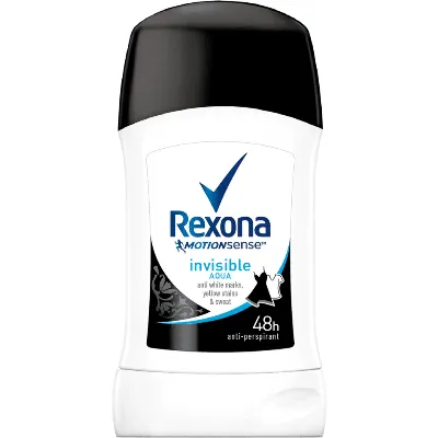 Rexona део стик – Aqua+invisible, 40 мл