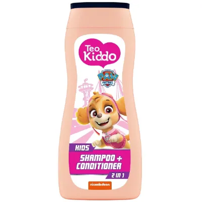 Teo Kiddo 2в1, шампоан с балсам за момичета, 200 мл