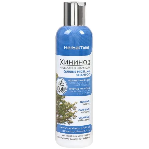 Herbal Time – șampon micelar cu chinină, 200 ml