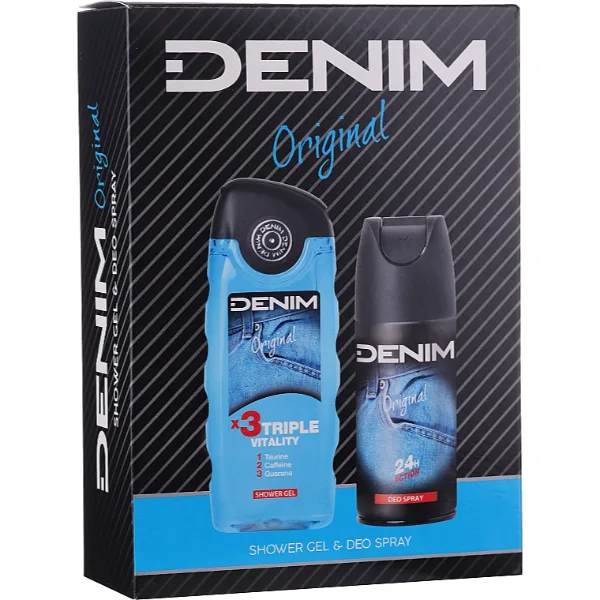 Set Denim Original – spray deodorant 150 ml și gel de duș 250 ml
