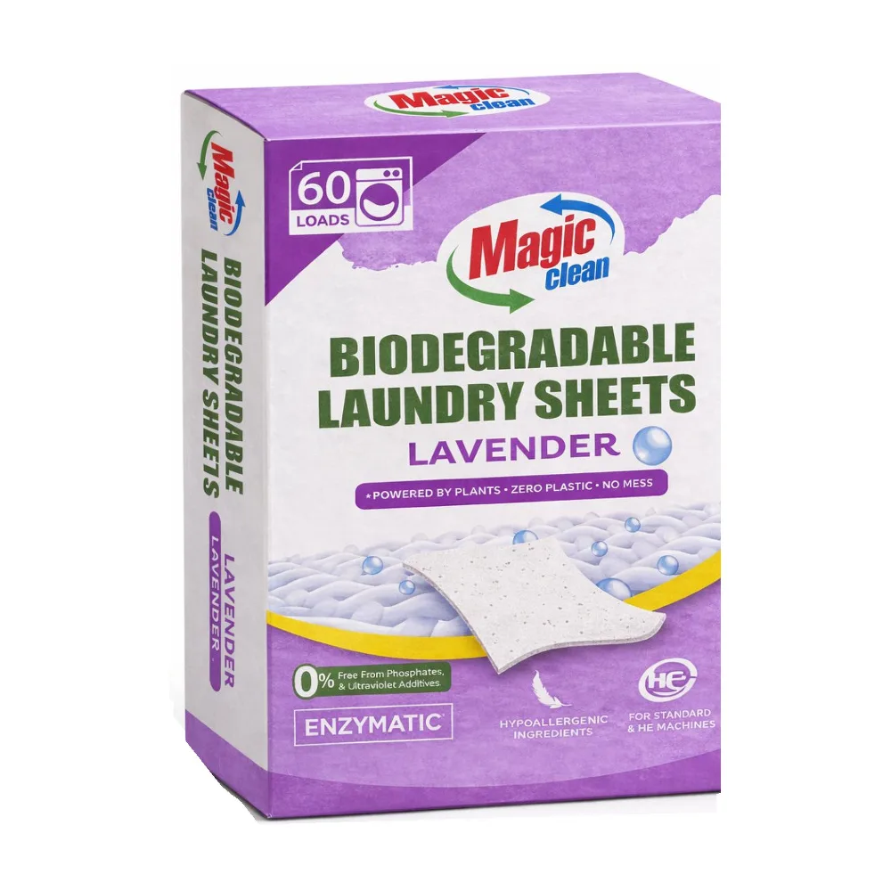 Препарат за пране – листчета Magic Clean Lavender, биоразградим, до 60 пранета
