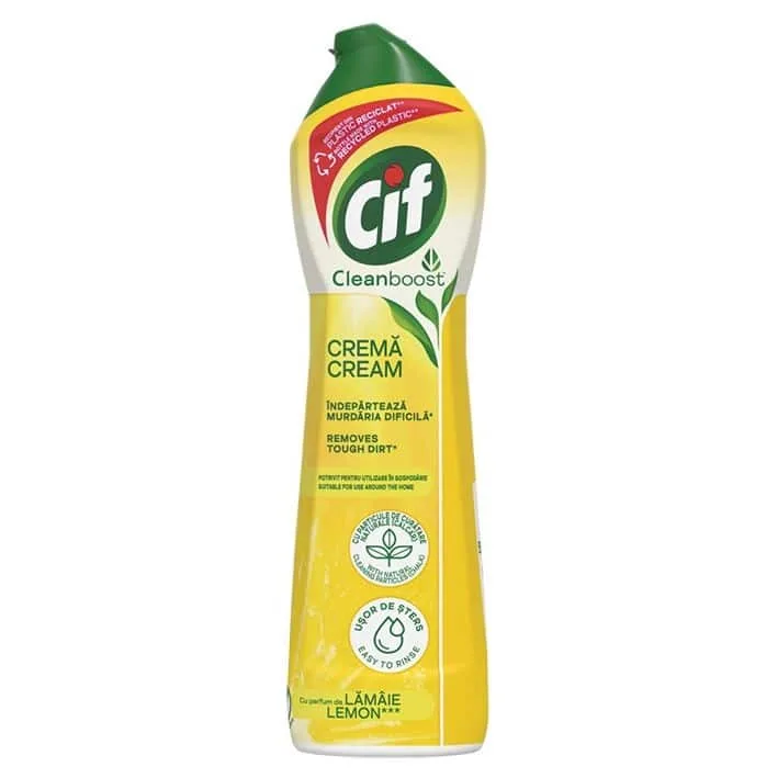 Почистващ препарат Cif Cleanboost Cream Lemon – 500 мл.