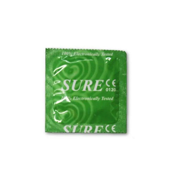 Презерватив SURE – 144 броя, аромат зелена ябълка