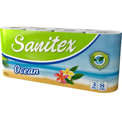 Тоалетна хартия Санитекс/Sanitex – 8бр.