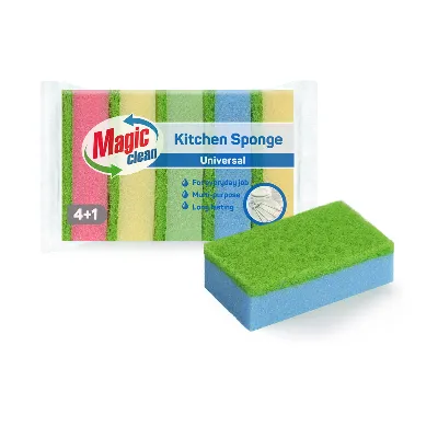 Гъба Magic Clean домакинска к-кт Universal, 4+1 бр.