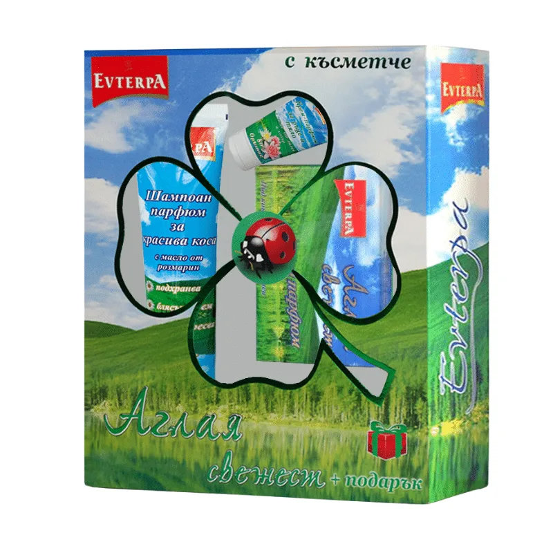 Set cadou pentru femei Evterpa Șampon parfumat + Săpun parfumat + Cremă parfumată